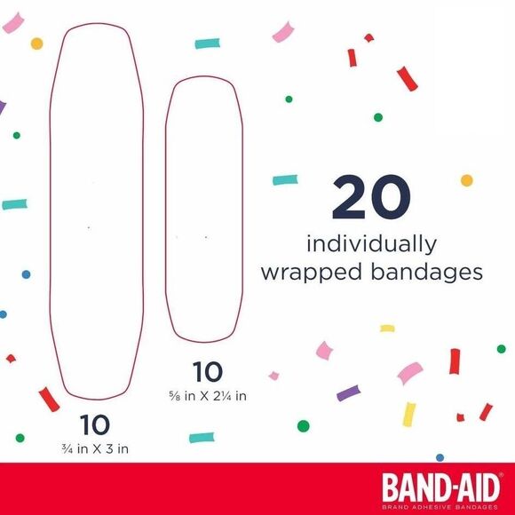 NEW Band-Aid Bandages Disney Princess 20 Count Assorted Sizes Johnson & Johnson - Picture 8 of 10